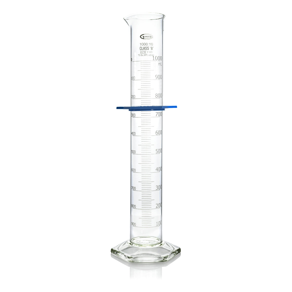 PROBETA CLASE B GLASSCO 138.288 CALIBRADA PARA ENTREGAR CON DOBLE ESCALA, BASE HEXAGONAL Y BUMPER