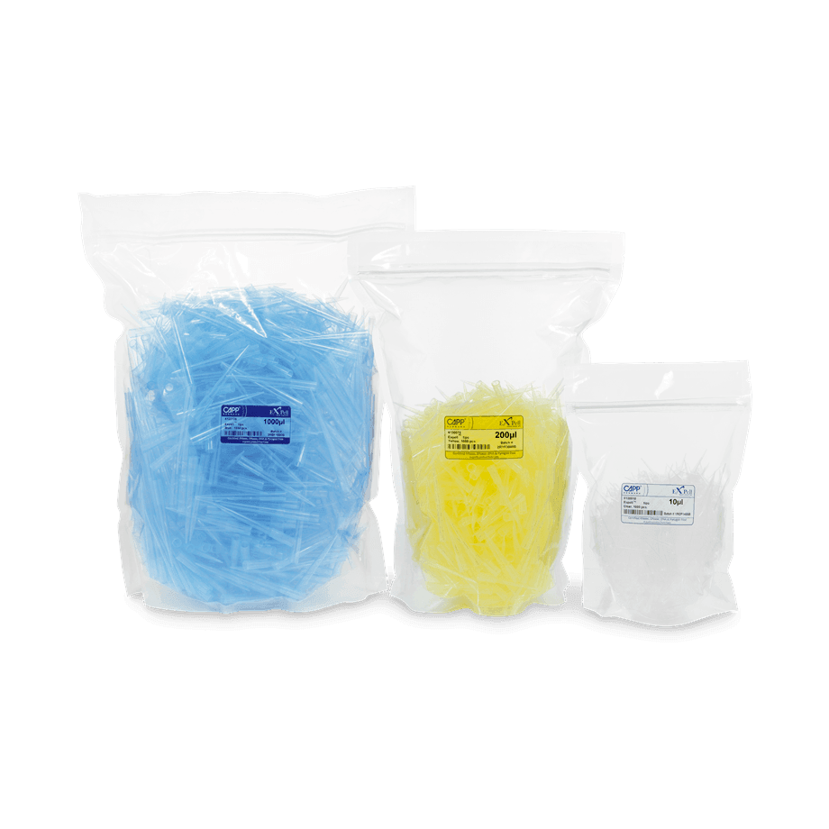 PUNTAS PARA MICROPIPETA EN BOLSA CAPP EXPELL - Mercalab