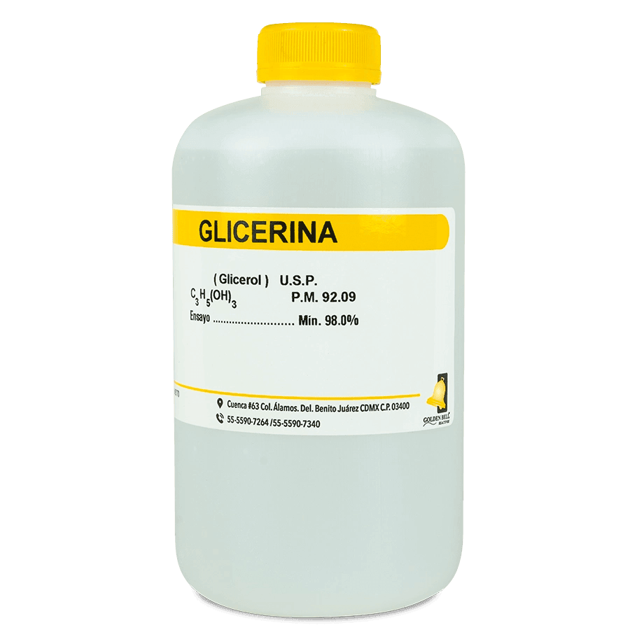 QUÍMICO ORGÁNICO GLICERINA GLICEROL USP ANHIDRA GOLDEN BELL 31100 CAS 56-81-5 - Mercalab