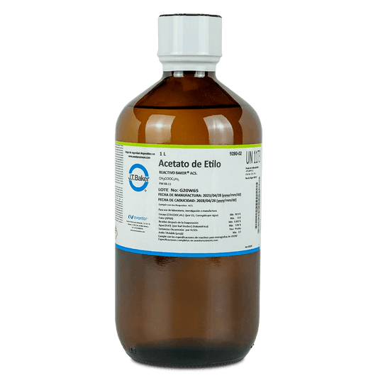 SAL QUÍMICA ACETATO DE ETILO ACS. J.T. BAKER 9280 CAS 141-78-6 - Mercalab