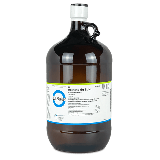 SAL QUÍMICA ACETATO DE ETILO ACS. J.T. BAKER 9280 CAS 141-78-6 - Mercalab