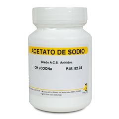 SAL QUÍMICA ACETATO DE SODIO ACS ANHIDRO POLVO 500 G GOLDEN BELL 28300-500 CAS 127-09-3