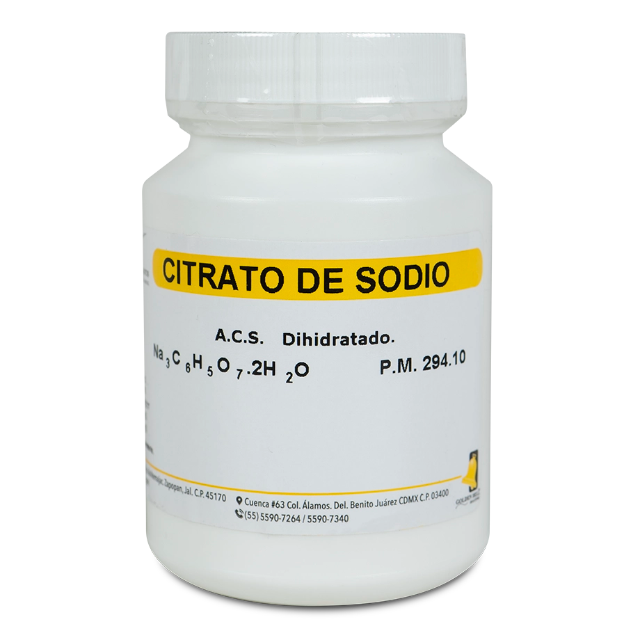 SAL QUÍMICA CITRATO DE SODIO ACS DIHIDRATADO CRISTALES GOLDEN BELL 26300-500 CAS 6132-04-3