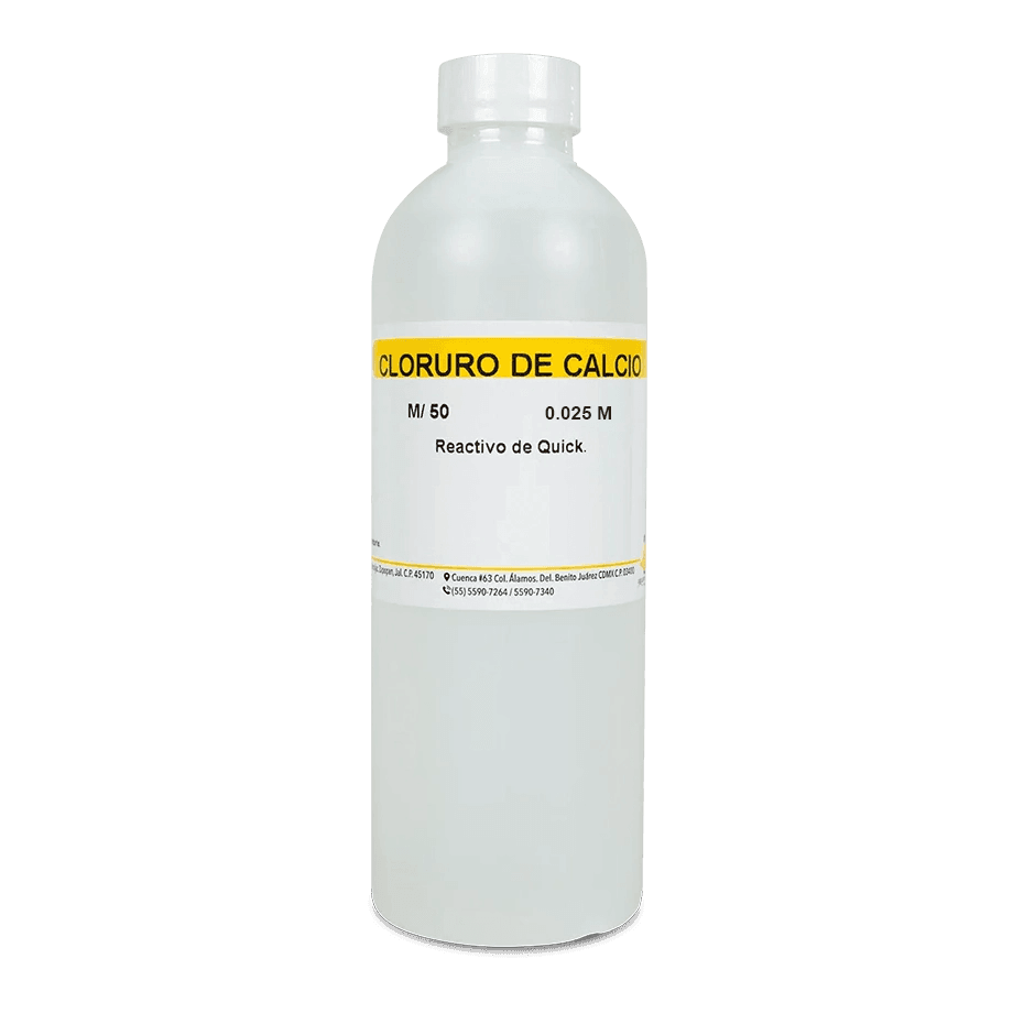 SAL QUÍMICA CLORURO DE CALCIO SOLUCIÓN 0.025 M REACTIVO QUICK 125 ML GOLDEN BELL 81310-125 - Mercalab