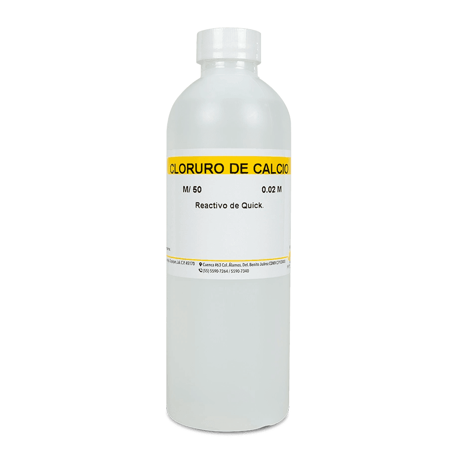SAL QUÍMICA CLORURO DE CALCIO SOLUCIÓN 0.02 M REACTIVO QUICK 125 ML GOLDEN BELL 81300-125 - Mercalab