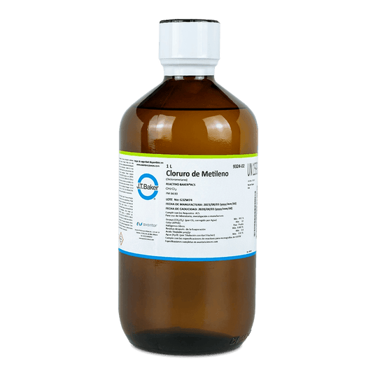 SAL QUÍMICA CLORURO DE METILENO ACS 1 L J.T. BAKER 9324-02 CAS 75-09-2 - Mercalab