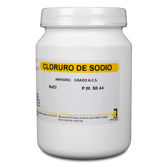 SAL QUÍMICA CLORURO DE SODIO ACS ANHIDRO CRISTALES GOLDEN BELL 26269 CAS 7647-14-5 - Mercalab