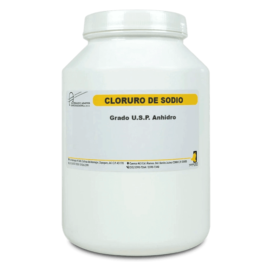 SAL QUÍMICA CLORURO DE SODIO USP ANHIDRO CRISTALES GOLDEN BELL 26270 CAS 7647-14-5 - Mercalab