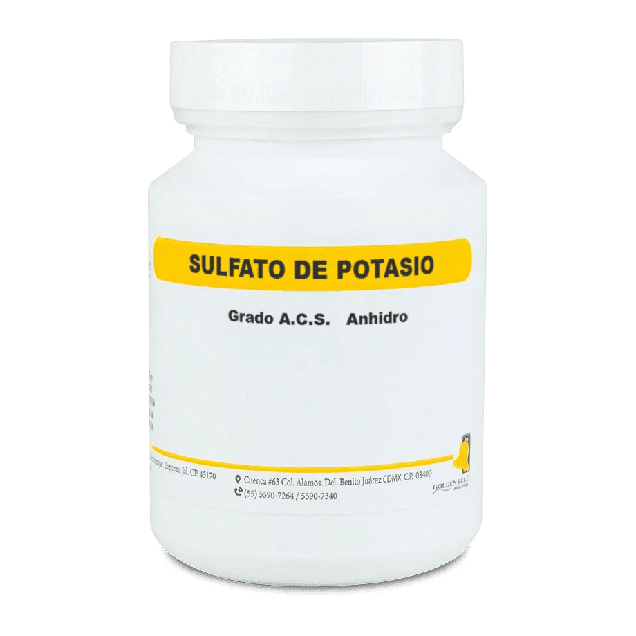 SAL QUÍMICA SULFATO DE POTASIO ACS ANHIDRO GRANULADO 250 G GOLDEN BELL 27240-250 CAS 7778-80-5 - Mercalab