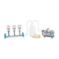 SISTEMA DE FILTRACIÓN EN LÍNEA MANIFOLD DE 3 EMBUDOS MAGNÉTICOS CON BOMBA DE VACÍO ROCKER SCIENTIFIC MULTIVAC 310-MS-T - Mercalab
