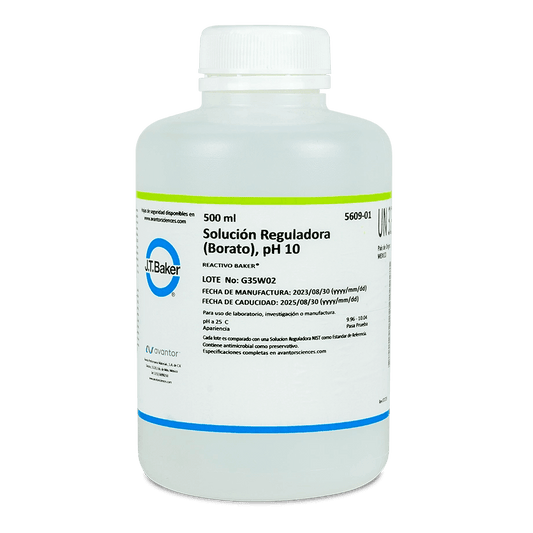 SOLUCIÓN PARA PH BUFFER 10.00 BORATO TRANSPARENTE J.T. BAKER 5609 - Mercalab