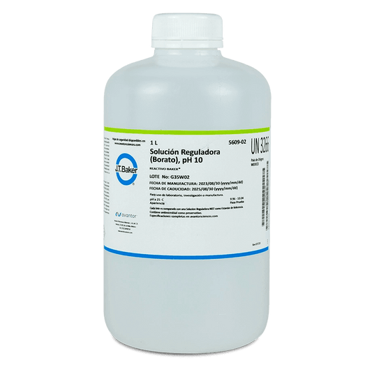 SOLUCIÓN PARA PH BUFFER 10.00 BORATO TRANSPARENTE J.T. BAKER 5609 - Mercalab