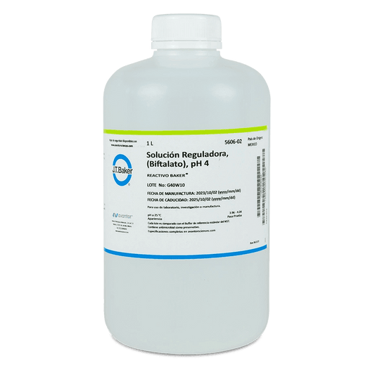 SOLUCIÓN PARA PH BUFFER 4.01 BIFALATO TRANSPARENTE J.T. BAKER 5606 - Mercalab