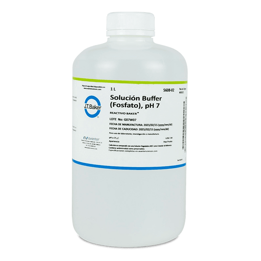 SOLUCIÓN PARA PH BUFFER 7.00 FOSFATO TRANSPARENTE J.T. BAKER 5608 - Mercalab
