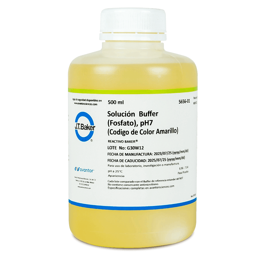 SOLUCIÓN PARA PH BUFFER 7.0 FOSFATO AMARILLA J.T. BAKER 5656 - Mercalab