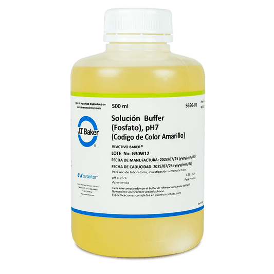 SOLUCIÓN PARA PH BUFFER 7.0 FOSFATO AMARILLA J.T. BAKER 5656 - Mercalab