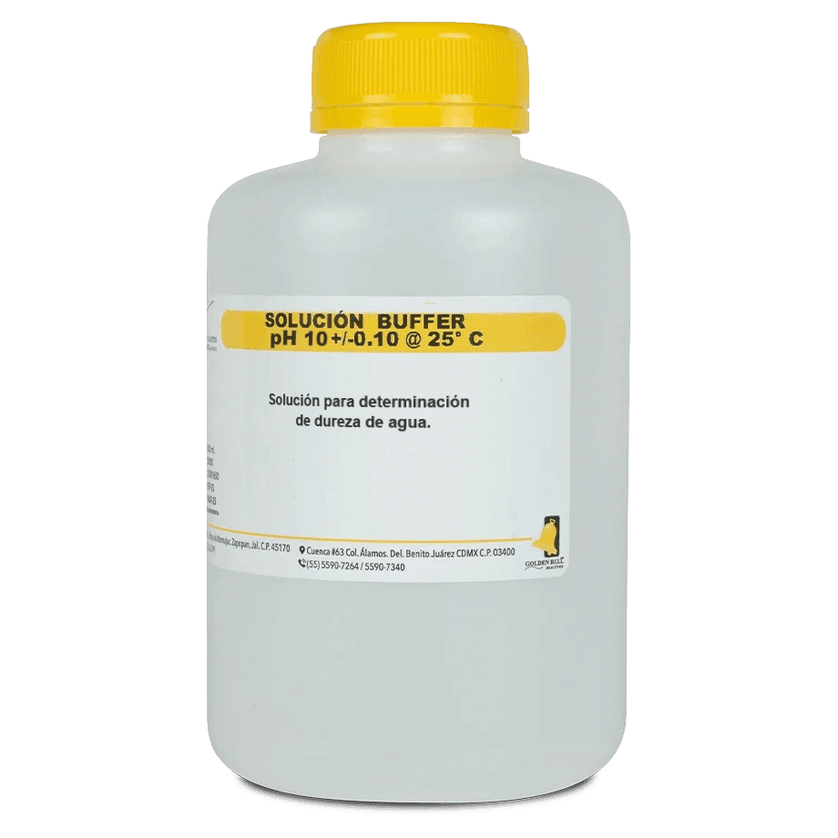 SOLUCIÓN PARA PH BUFFER PARA DETERMINACIÓN DUREZA DE AGUA PH 10 MÉTODO EDTA 1 L GOLDEN BELL 43100-1000 - Mercalab