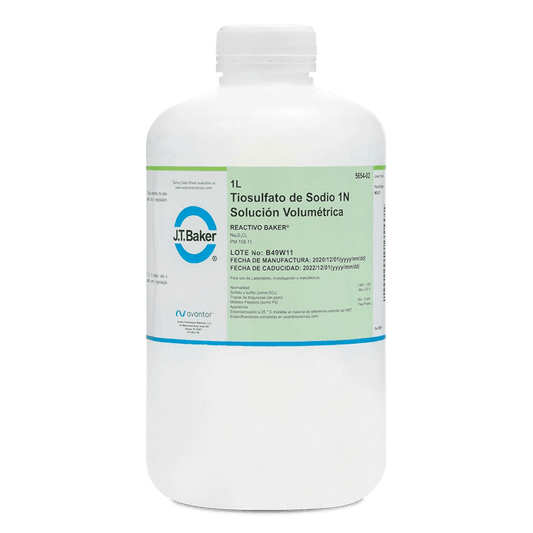 SOLUCIÓN VALORADA TIOSULFATO DE SODIO 0.1 N 1 L J.T. BAKER 5637-02 CAS 7772-98-7 - Mercalab