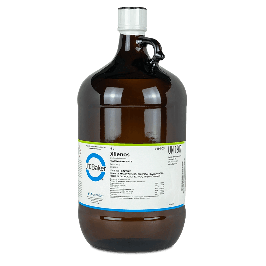 SOLVENTE XILENO XILOL ACS J.T. BAKER 9490 CAS 1330-20-7 - Mercalab