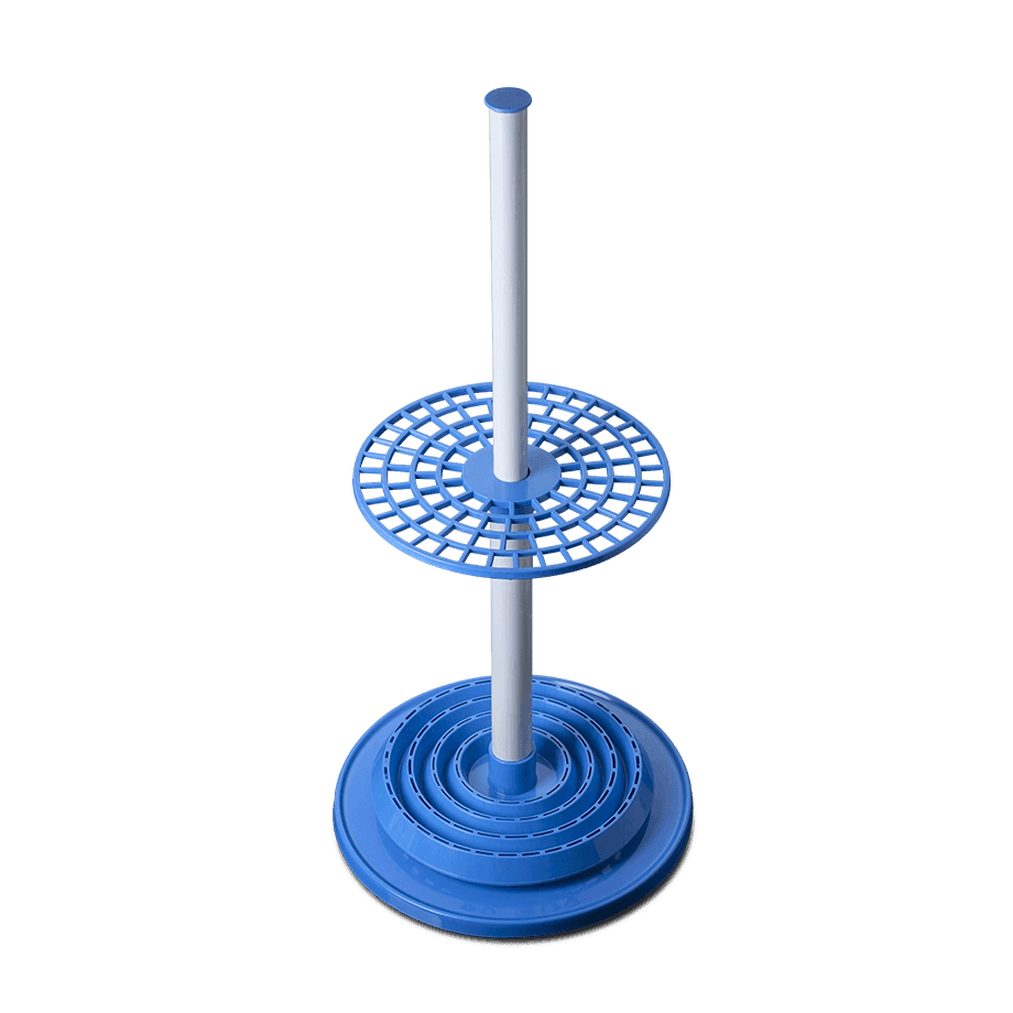 SOPORTE PARA 94 PIPETAS DE PLÁSTICO POLYLAB 79103 ROTATORIO VERTICAL DE POLIPROPILENO - Mercalab