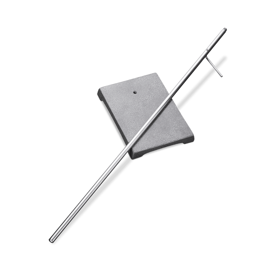 SOPORTE UNIVERSAL HIERRO CON VARILLA 250 x 150 MM - Mercalab