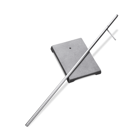 SOPORTE UNIVERSAL HIERRO CON VARILLA 250 x 150 MM - Mercalab