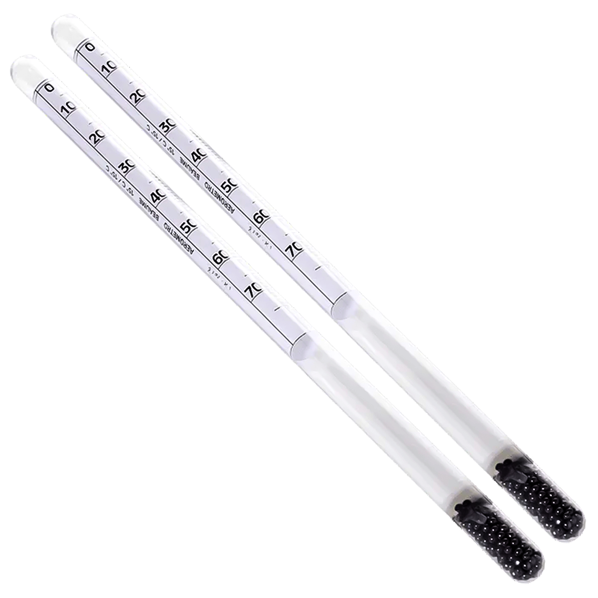 Densímetro Aerómetro de Vidrio (Escala Baumé) - Pack 2 Piezas - ROBSAN