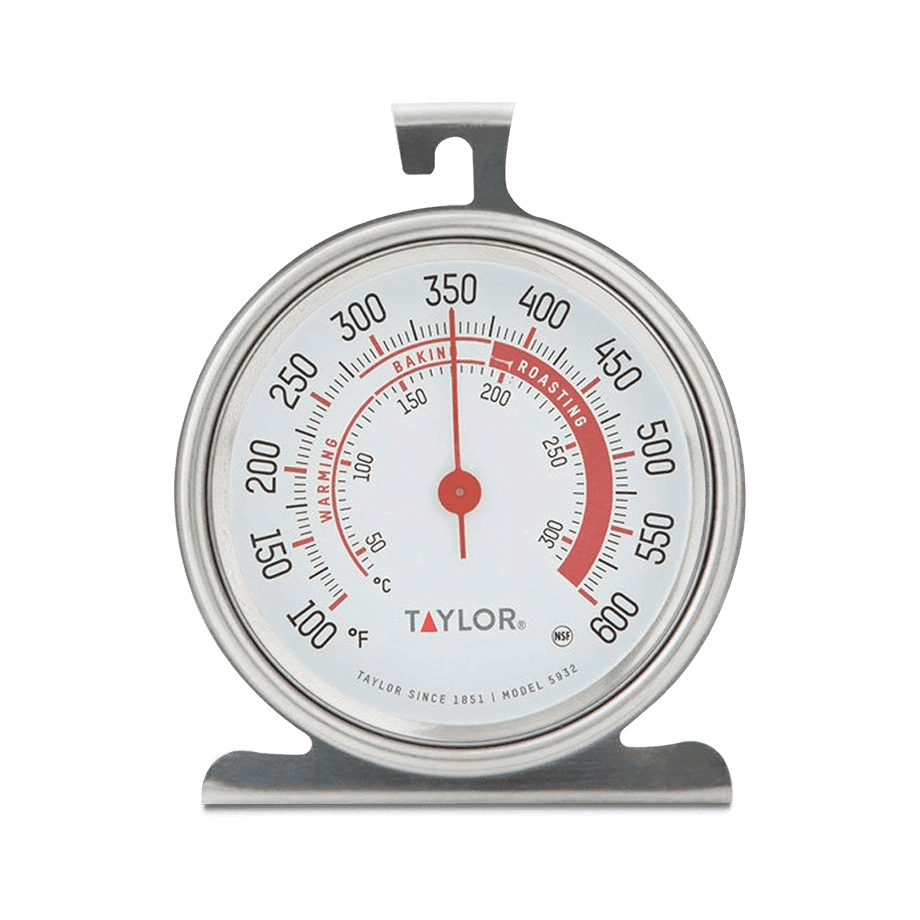 TERMÓMETRO ANÁLOGO PARA HORNO TAYLOR 5932 RANGO 50 A 300 °C DE ACERO INOXIDABLE GRADO ALIMENTICIO - Mercalab