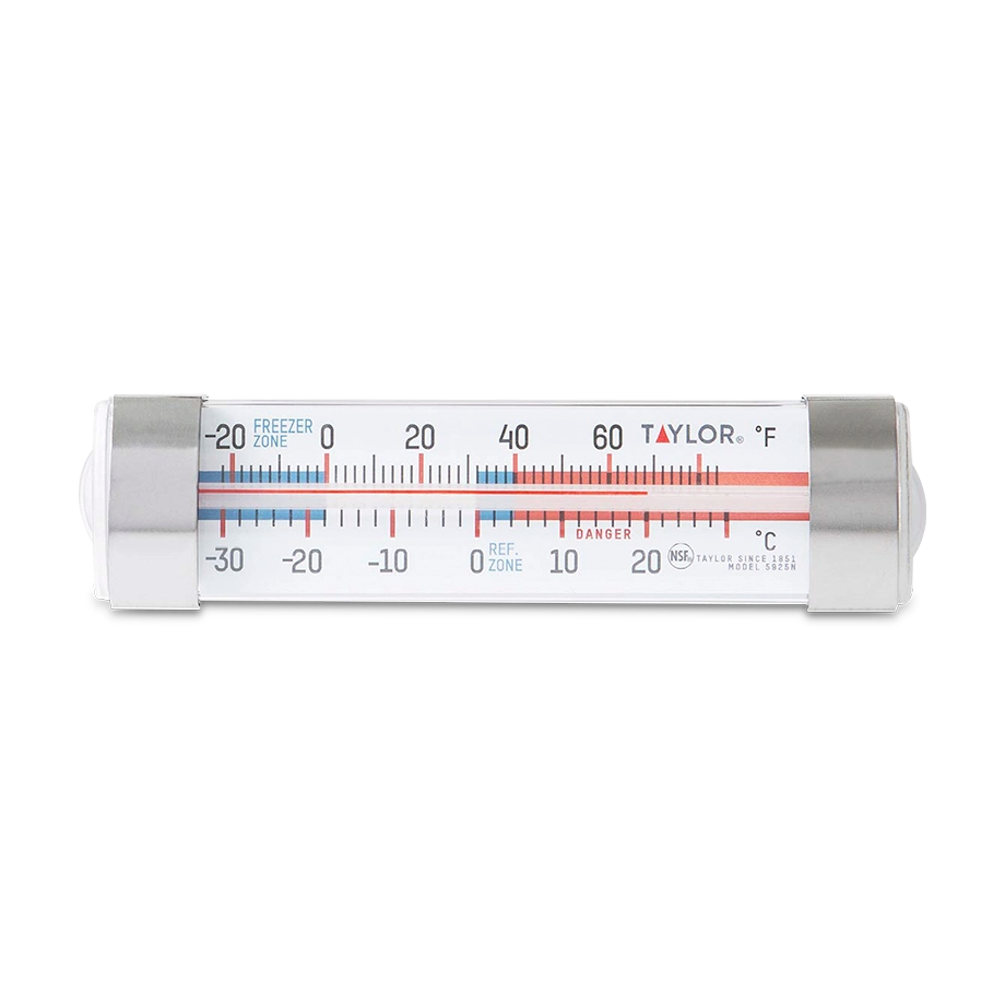 TERMÓMETRO ANÁLOGO PARA REFRIGERADOR Y CONGELADOR HORIZONTAL TAYLOR 5925N RANGO -30 A 30 °C