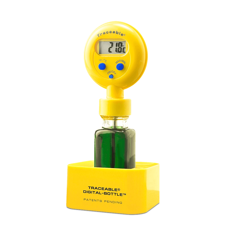 TERMÓMETRO DIGITAL PARA REFRIGERADOR Y CONGELADOR DE -20 A 50°C IMPERMEABLE CON CERTIFICADO TRAZABLE A NIST TRACEABLE CC4426 Y SONDA EN BOTELLA DE REFERENCIA PARA EVITAR VARIACIONES TÉRMICAS - Mercalab