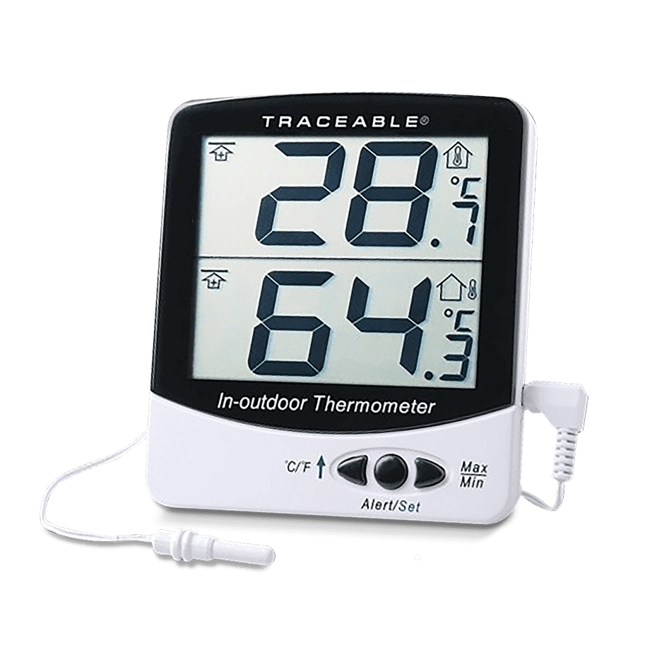 TERMÓMETRO DIGITAL PARA REFRIGERADOR Y CONGELADOR DE -50 A 70 °C CON SONDA INTERNA/EXTERNA Y CERTIFICADO TRAZABLE A NIST TRACEABLE CC4126 - Mercalab