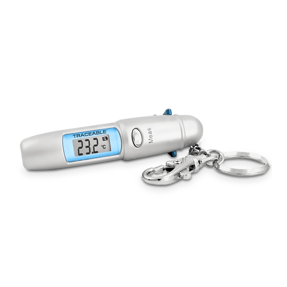 TERMÓMETRO INFRARROJO DE BOLSILLO DE -33 A 220 °C CON CERTIFICADO TRAZABLE A NIST TRACEABLE CC4480 - Mercalab