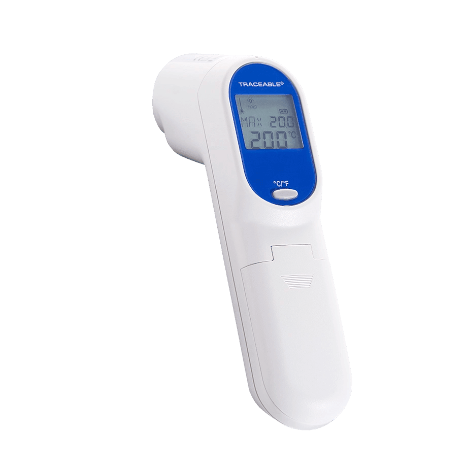 TERMÓMETRO INFRARROJO TIPO PISTOLA CON CERTIFICADO TRAZABLE A NIST TRACEABLE CC4470 - Mercalab
