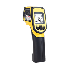 TERMÓMETRO INFRARROJO TIPO PISTOLA DE -60 A 550 °C CON SONDA TIPO K, LUZ LED Y CERTIFICADO TRAZABLE A NIST TRACEABLE CC4485 - Mercalab