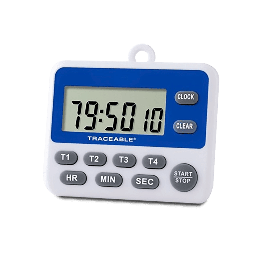 TIMER (TEMPORIZADOR) DIGITAL DE 4 CANALES CON CERTIFICADO TRAZABLE A NIST TRACEABLE CC5001 TIEMPO 99H/59M/59S RESOLUCIÓN 1 S CONTEO ASCENDENTE Y DESCENDENTE - Mercalab