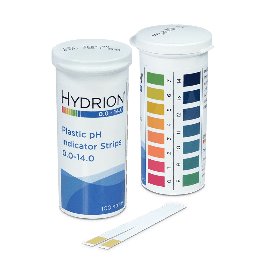 TIRAS DE PH 0-14 PH MICRO ESSENTIAL ME-9800 HYDRION IDEAL PARA APLICACIONES GENERALES DE PH - Mercalab