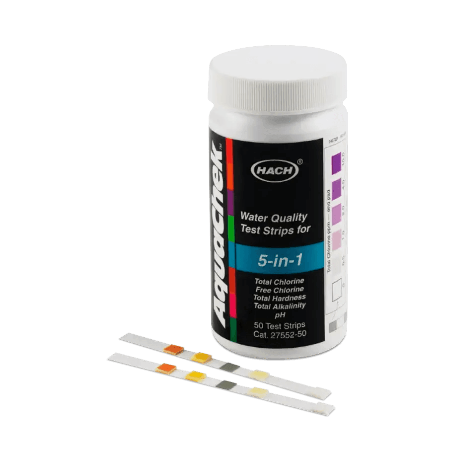 TIRAS DE PH PARA CALIDAD DE AGUA 5 EN 1 AQUACHEK HACH 2755250 - Mercalab