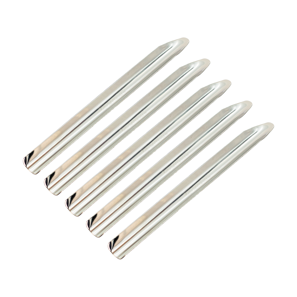 Espátula Acanalada de Acero Inoxidable (con Mango de Madera) - Pack 5 Piezas - United Scientific