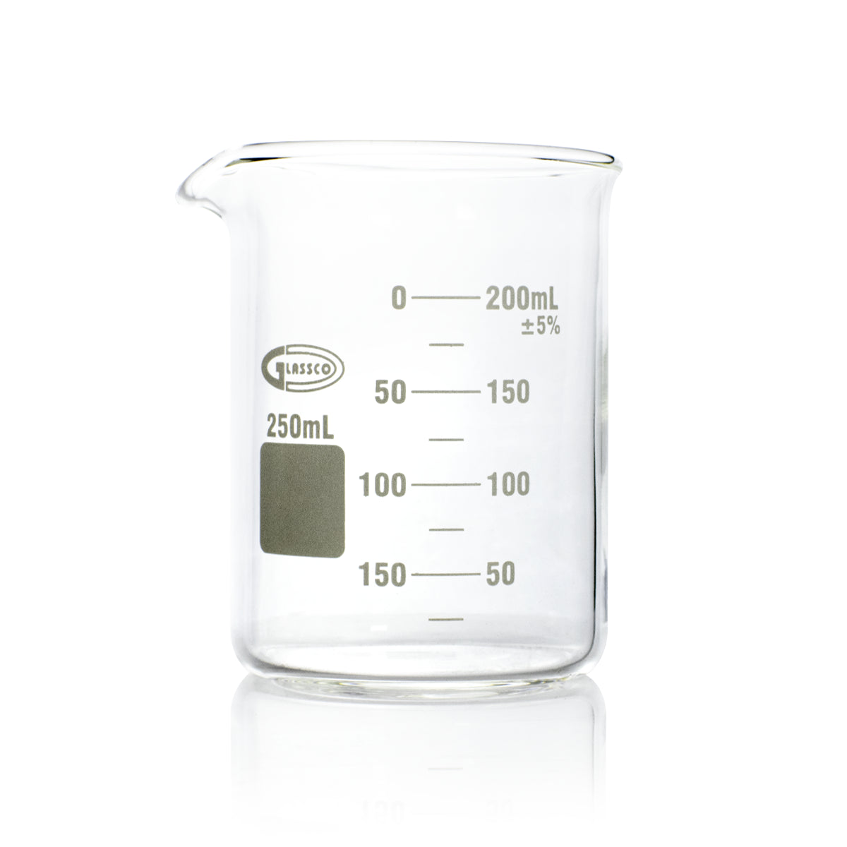 VASO DE PRECIPITADO GRIFFIN FORMA BAJA GLASSCO 229.402 CON ESCALA BLANCA