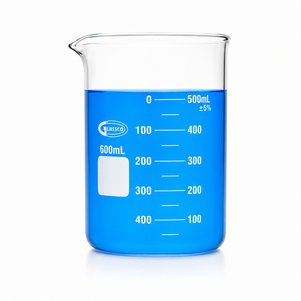 VASO DE PRECIPITADO REFORZADO DE VIDRIO PACK 2 PIEZAS GLASSCO