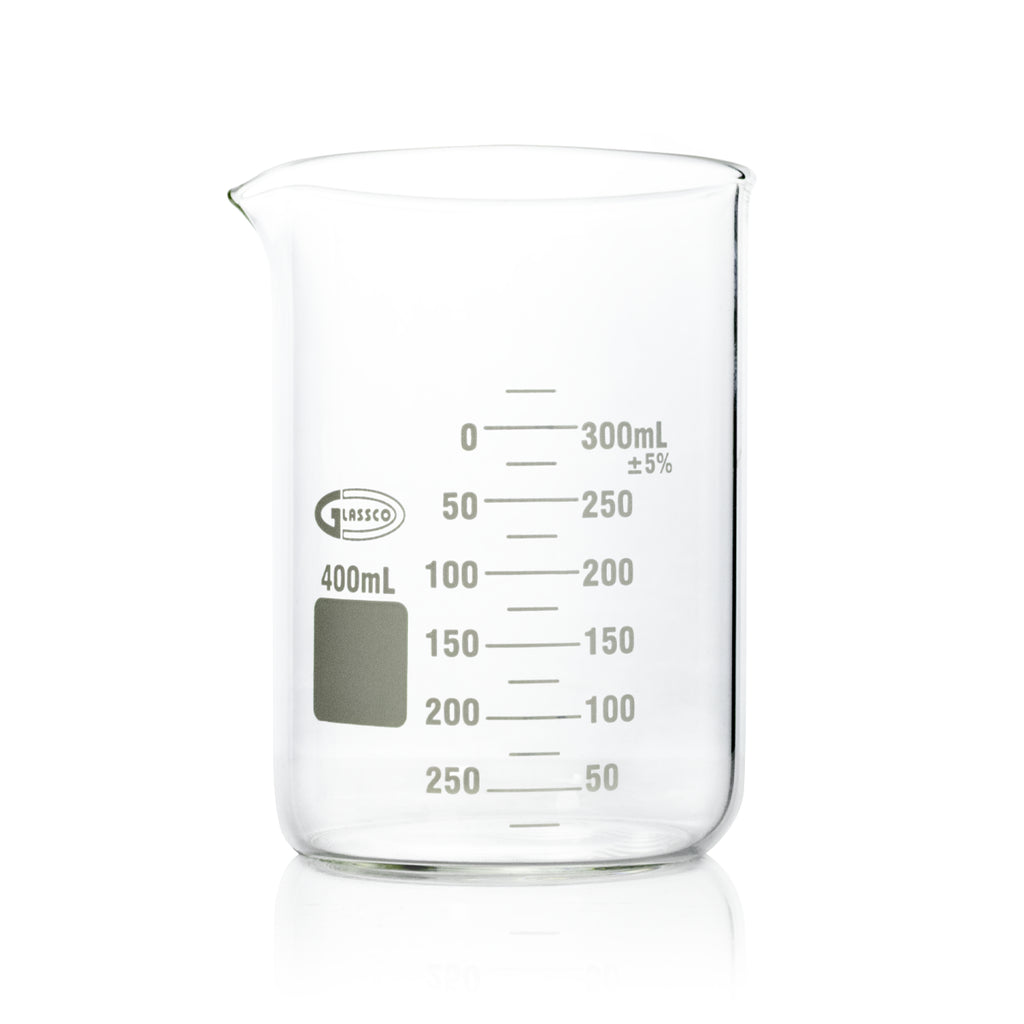 VASO DE PRECIPITADO REFORZADO DE VIDRIO BOROSILICATO GLASSCO