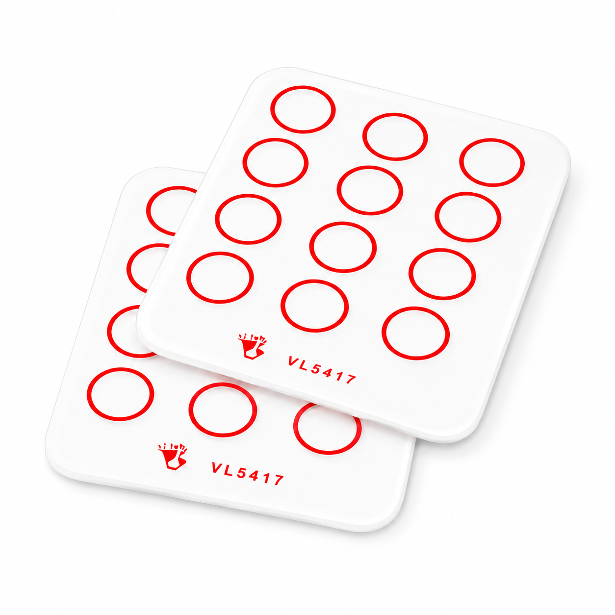 Placa de Vidrio para Reacciones de Aglutinación (con Anillos) - Pack 2 Piezas - VI-LAB