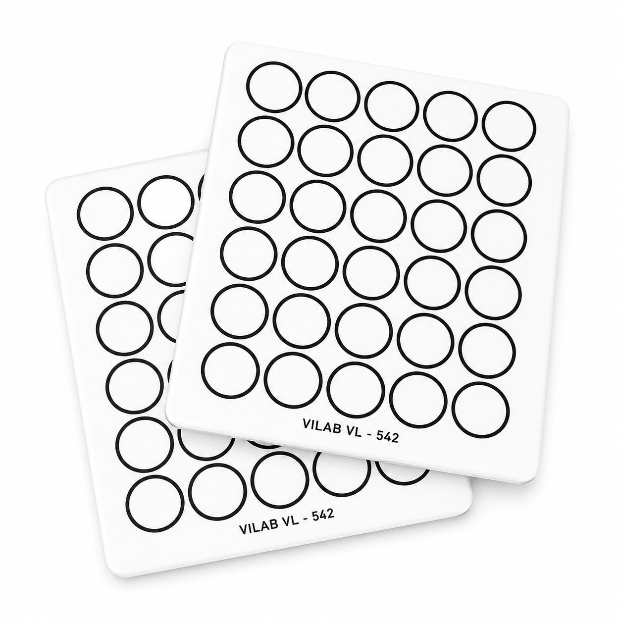Placa de Vidrio para Reacciones de Aglutinación (con Anillos) - Pack 2 Piezas - VI-LAB