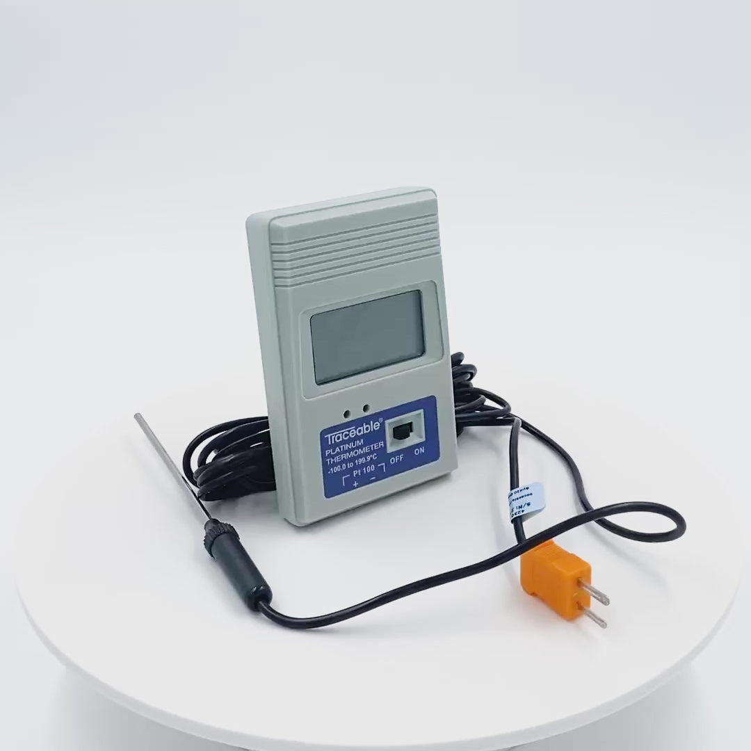 TERMÓMETRO DIGITAL DE PLATINO DE ALTA PRECISIÓN PARA ULTRACONGELADOR CERTIFICADO TRACEABLE 4230CC