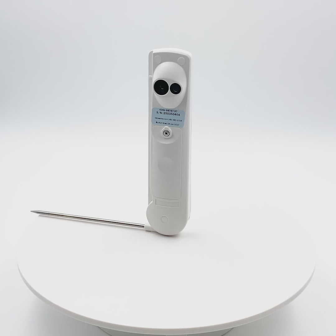 TERMÓMETRO INFRARROJO Y DE VÁSTAGO PARA ALIMENTOS HACCP CERTIFICADO TRACEABLE 4364CC