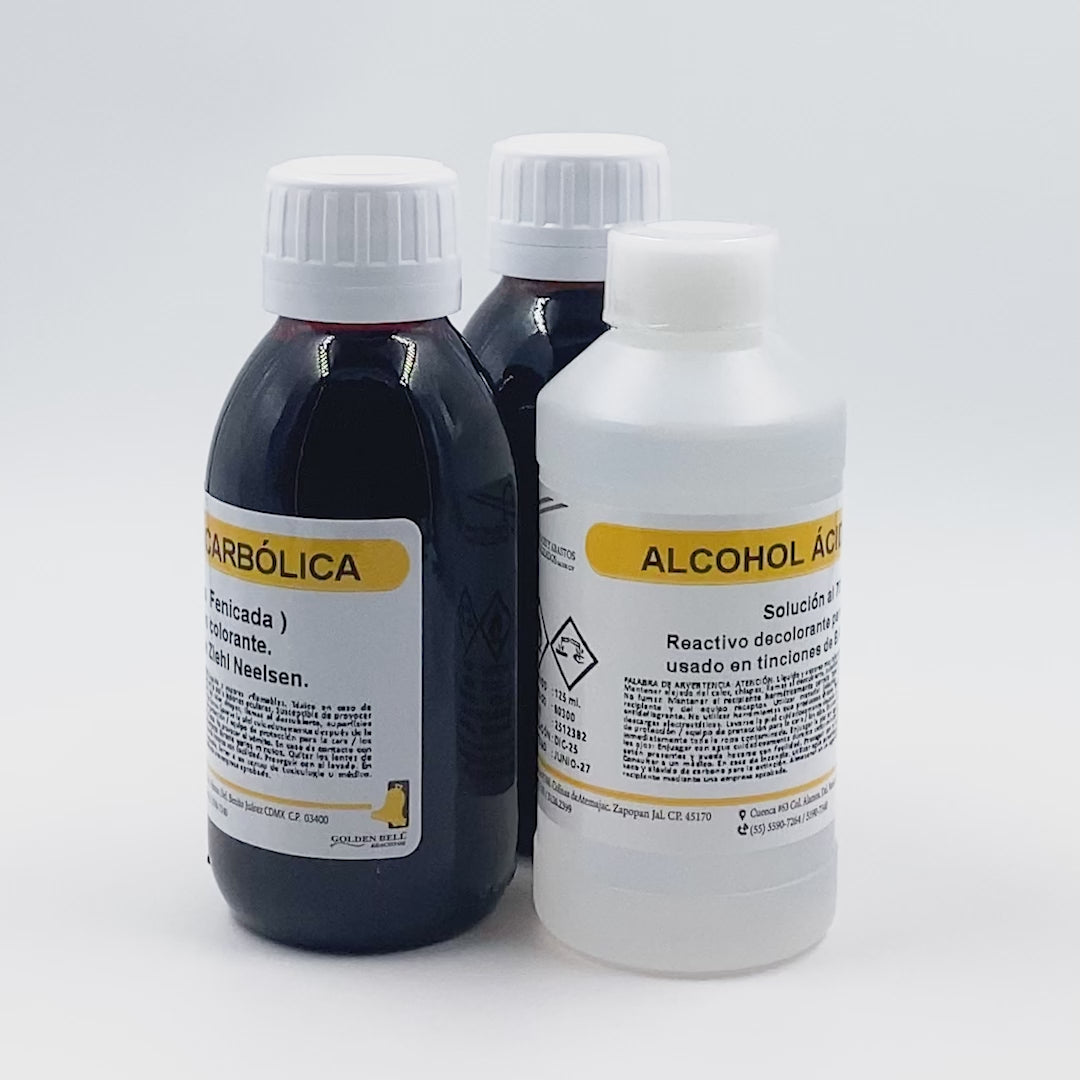 COLORANTE PARA TINCIÓN DE ZIEHL NEELSEN GOLDEN BELL