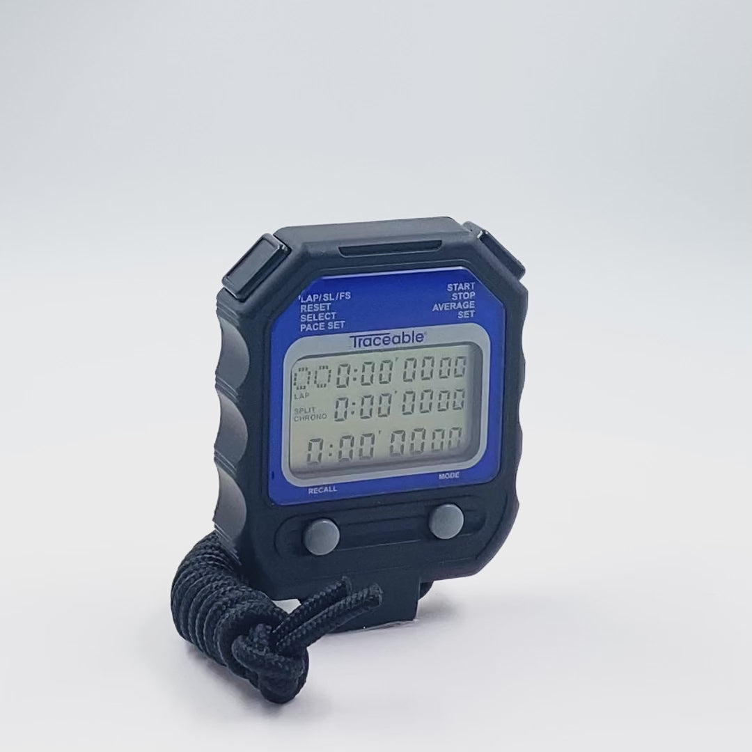 CRONÓMETRO CON TEMPORIZADOR DIGITAL CON 60 MEMORIAS CERTIFICADO TRACEABLE 1025CC