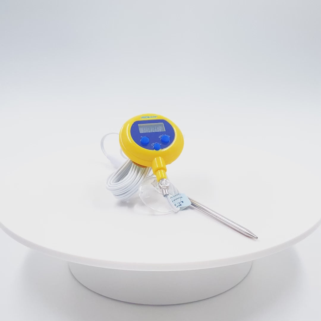 TERMÓMETRO DIGITAL CON SONDA DE VÁSTAGO RESISTENTE AL AGUA CERTIFICADO TRACEABLE 4039CC