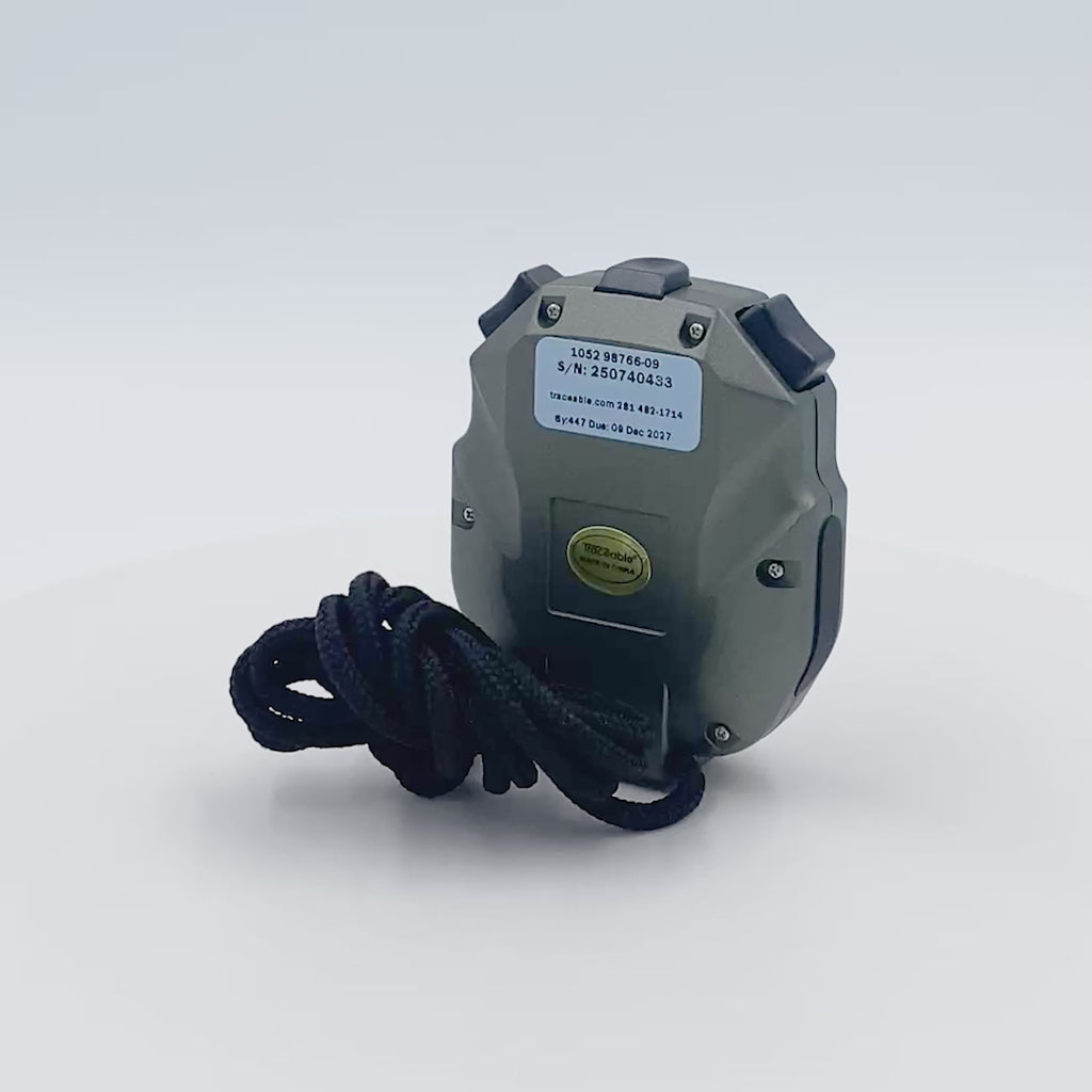 CRONÓMETRO CON TEMPORIZADOR INDUSTRIAL CON 300 MEMORIAS CERTIFICADO TRACEABLE 1052CC