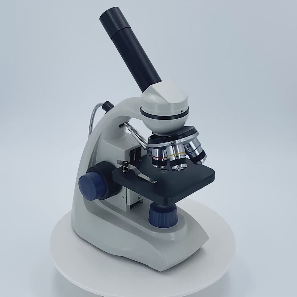 MICROSCOPIO MONOCULAR NOVEL AS-1 ACROMÁTICO CON RANGO DE AUMENTO 40X A 400X